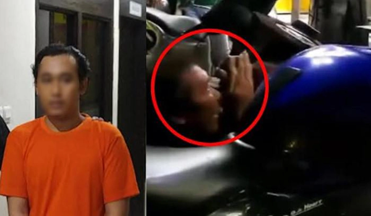 Pelaku Begal Payudara Saat Ditangkap