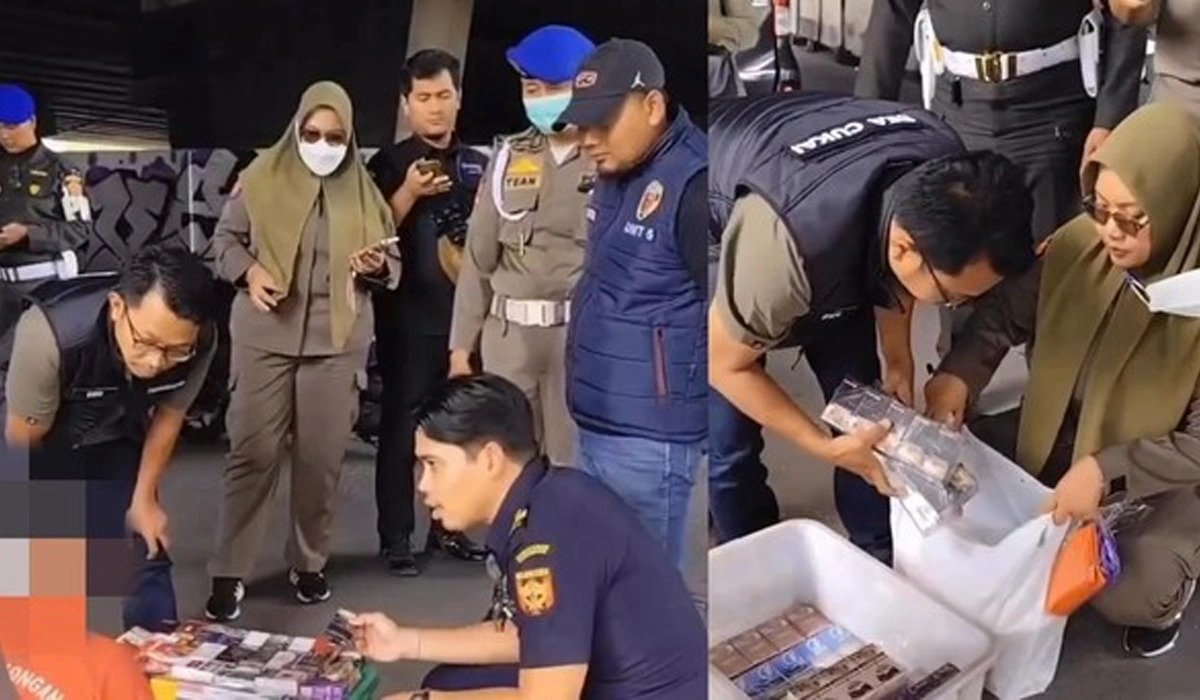 Surabaya-Gelar-Razia-Rokok-Ilegal,-Pedagang-Kecil-Jadi-Sorotan