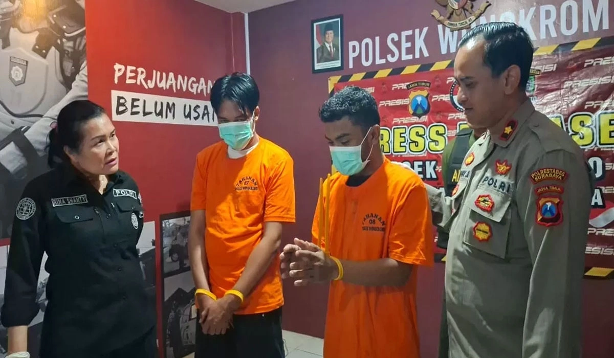 Terekam CCTV di Gubeng Kertajaya SBY, Dua Residivis Curanmor Ditangkap 