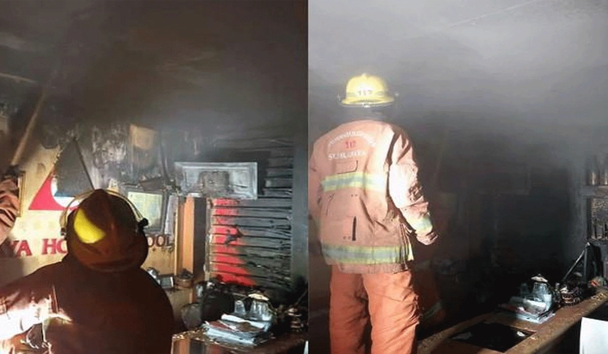 Kebakaran Hebat Landa Sekolah Perhotelan di Surabaya Evakuasi