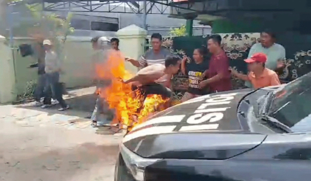 Polisi Selidiki Dugaan Penyiraman Bensin Pada Maling Motor Di Jojoran Surabaya